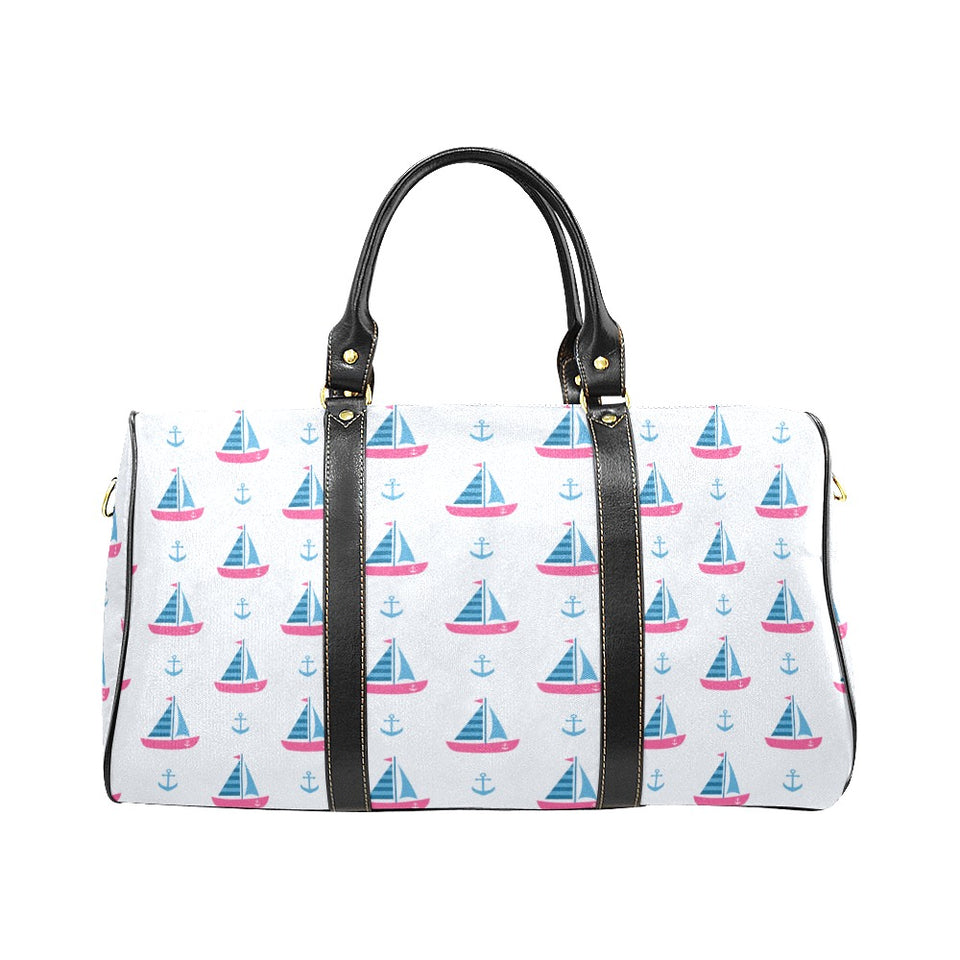 Sailboat anchor pattern Travel Bag