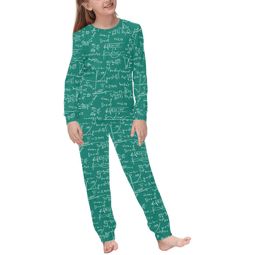 Math Pattern Print Design 01 Kids' Boys' Girls' All Over Print Pajama Set