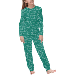Math Pattern Print Design 01 Kids' Boys' Girls' All Over Print Pajama Set