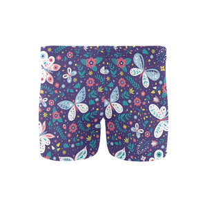 Colorful butterfly flower pattern.eps Men's Swimming Trunks