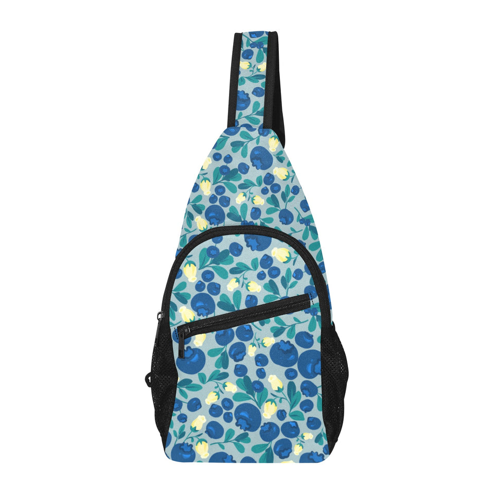 blueberry design pattern All Over Print Chest Bag