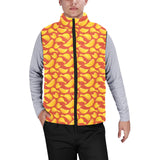 Potato Chips Pattern Print Design 05 Men's Padded Vest