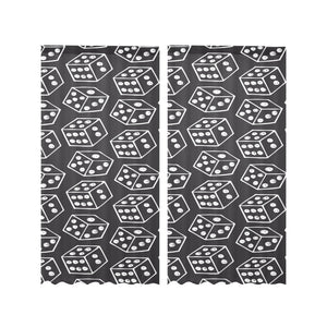 Dice Pattern Print Design 01 Gauze Curtain