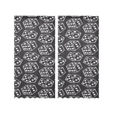Dice Pattern Print Design 01 Gauze Curtain