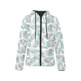 Shell polynesian tribal Women's Padded Hooded Jacket