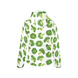 Cute broccoli pattern Women's Padded Hooded Jacket