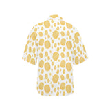 Potato Chips Pattern Print Design 03 Women's All Over Print Hawaiian Shirt