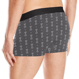 Engine Piston Black Background Pattern Design 02 Men's All Over Print Boxer Briefs Men's Underwear