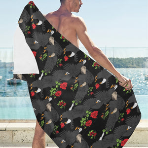 Eagle Pattern Print Design 04 Beach Towel