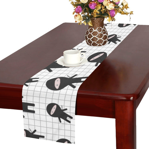 Ninja pattern plaid background Table Runner
