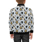 Lion Pattern Print Design 05 Kids' Boys' Girls' Bomber Jacket