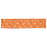 Engine Piston Orange Background Pattern Design 05 Table Runner