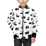 Goat ram pattern Kids' Boys' Girls' Bomber Jacket