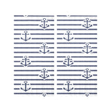 Anchor rope nautical pattern Gauze Curtain