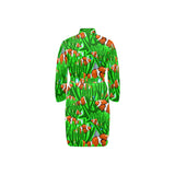 Clown Fish Pattern Print Design 01 Men's Long Sleeve Belted Night Robe