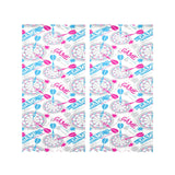 Darts Pattern Print Design 01 Gauze Curtain