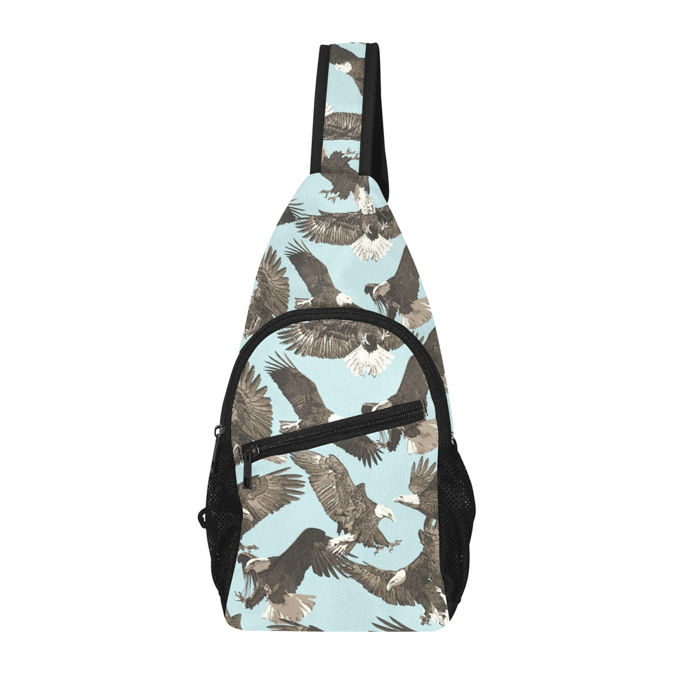 Eagle Pattern Print Design 01 All Over Print Chest Bag