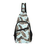 Eagle Pattern Print Design 01 All Over Print Chest Bag