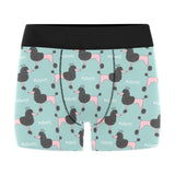 poodle dog green background Men's All Over Print Boxer Briefs Men's Underwear