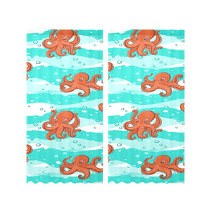 Octopuses sea wave background Gauze Curtain