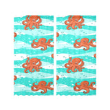 Octopuses sea wave background Gauze Curtain