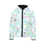 Cute snowman snowflake pattern Kids' Boys' Girls' Padded Hooded Jacket