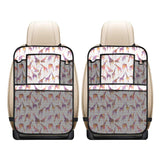 Giraffe Pattern Print Design 02 Car Seat Back Organizer