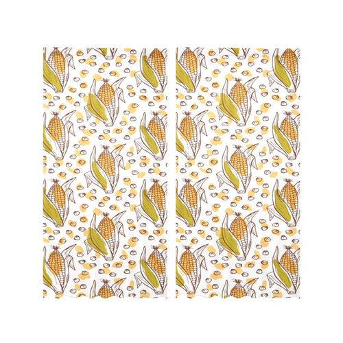 Corn Pattern Print Design 02 Gauze Curtain