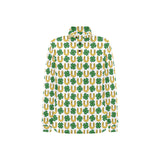 Horseshoes Pattern Print Design 04 Women's Long Sleeve Polo Shirt