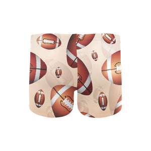 American football ball design pattern Men's Swimming Trunks