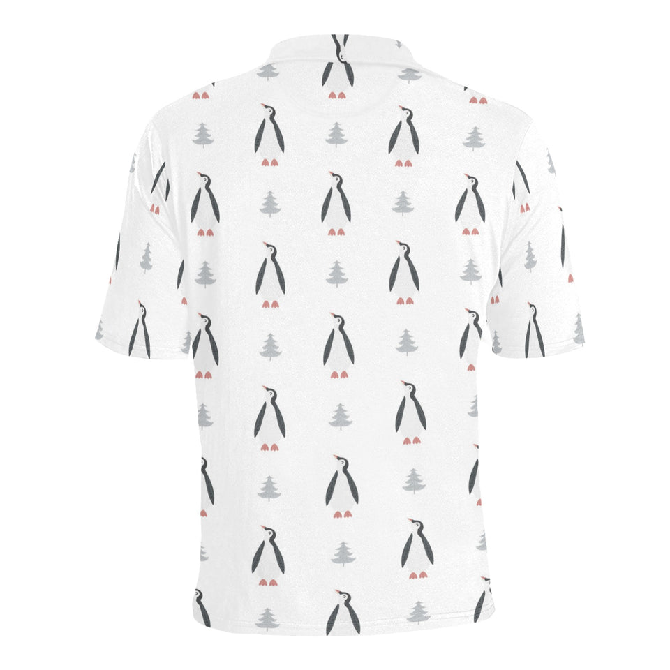 Penguin pattern Men's All Over Print Polo Shirt