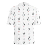 Penguin pattern Men's All Over Print Polo Shirt