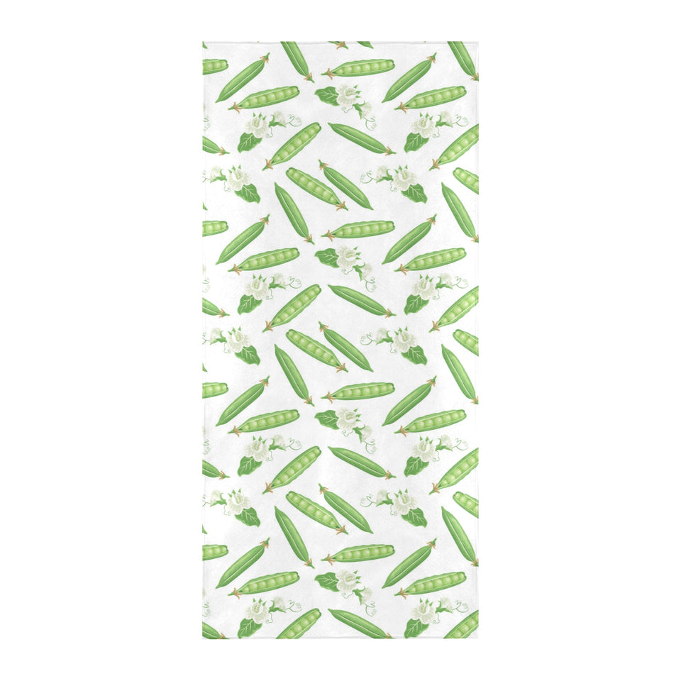 Green Peas Pattern Print Design 04 Beach Towel