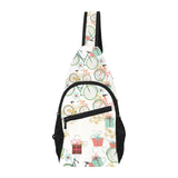 Bicycle Pattern Print Design 05 All Over Print Chest Bag