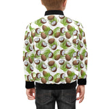 Coconut Pattern Print Design 04 Kids' Boys' Girls' Bomber Jacket