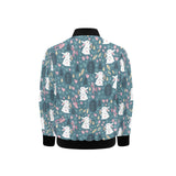 Cute rabbit pattern Kids' Boys' Girls' Bomber Jacket