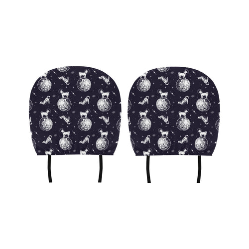 Chihuahua space helmet. astronaut pattern Car Headrest Cover