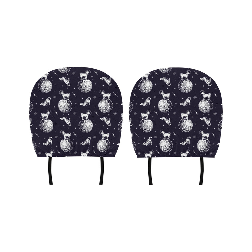 Chihuahua space helmet. astronaut pattern Car Headrest Cover