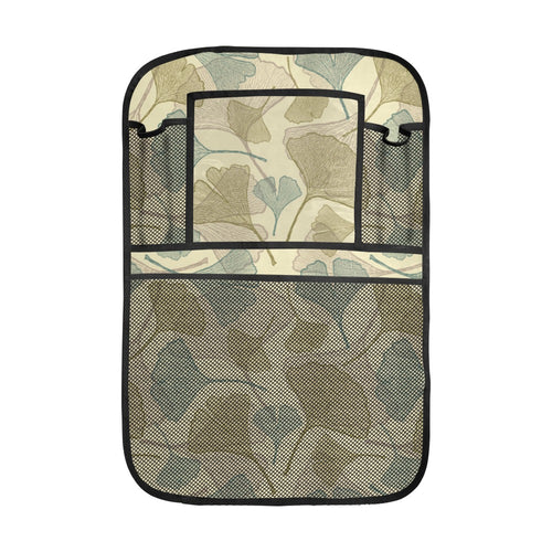 Ginkgo leaves design pattern Car Seat Back Organizer