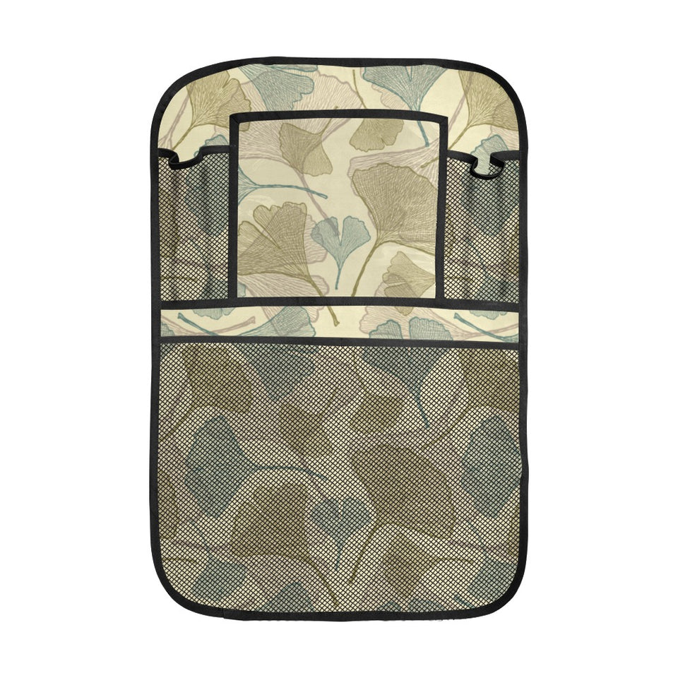 Ginkgo leaves design pattern Car Seat Back Organizer