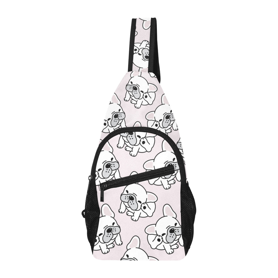 Cute french bulldog pattern All Over Print Chest Bag