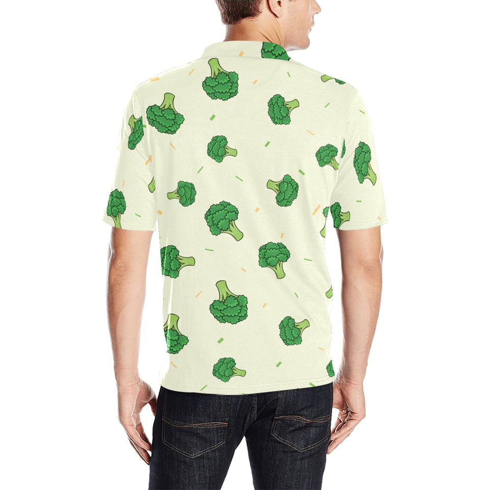 Broccoli pattern Men's All Over Print Polo Shirt
