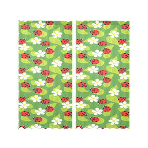 Ladybug Pattern Print Design 01 Gauze Curtain