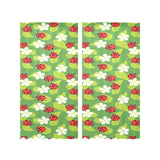 Ladybug Pattern Print Design 01 Gauze Curtain
