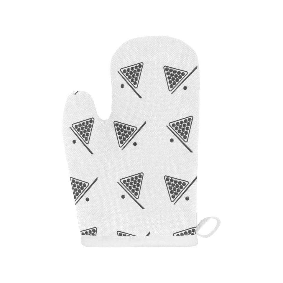 Billiard Ball Pattern Print Design 03 Heat Resistant Oven Mitts