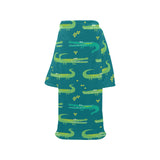 Crocodile pattern Blanket Robe with Sleeves