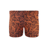 cacao beans tribal polynesian pattern Men's Swimming Trunks