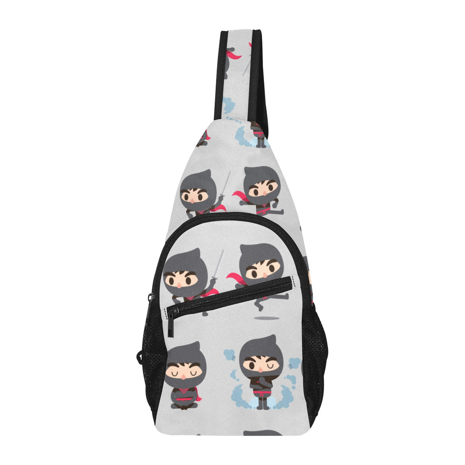 Cute ninja pattern All Over Print Chest Bag