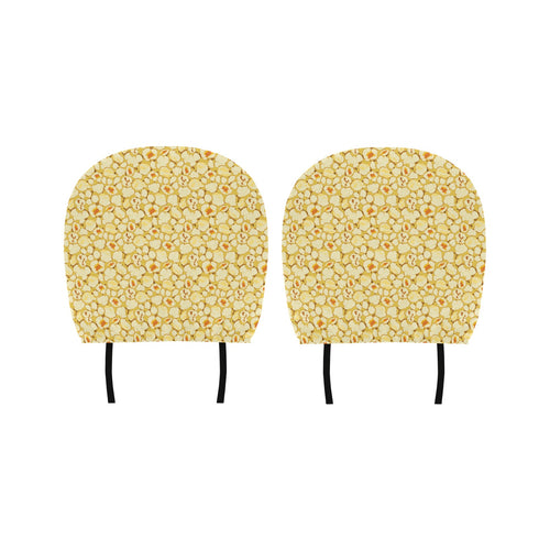 Popcorn Pattern Print Design 04 Car Headrest Cover