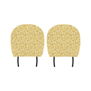 Popcorn Pattern Print Design 04 Car Headrest Cover